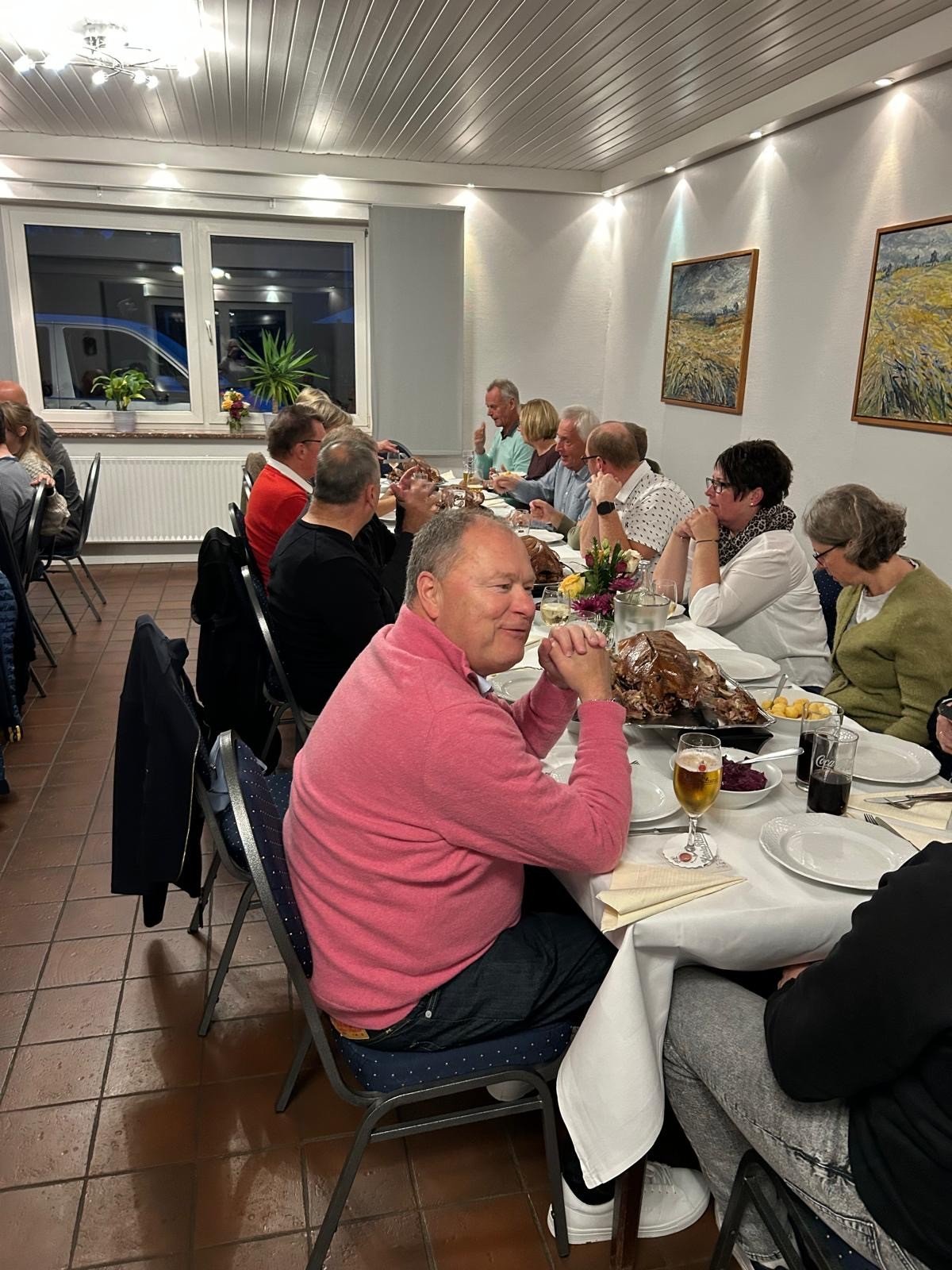 Am Tisch mit Jürgen und den Gänsen